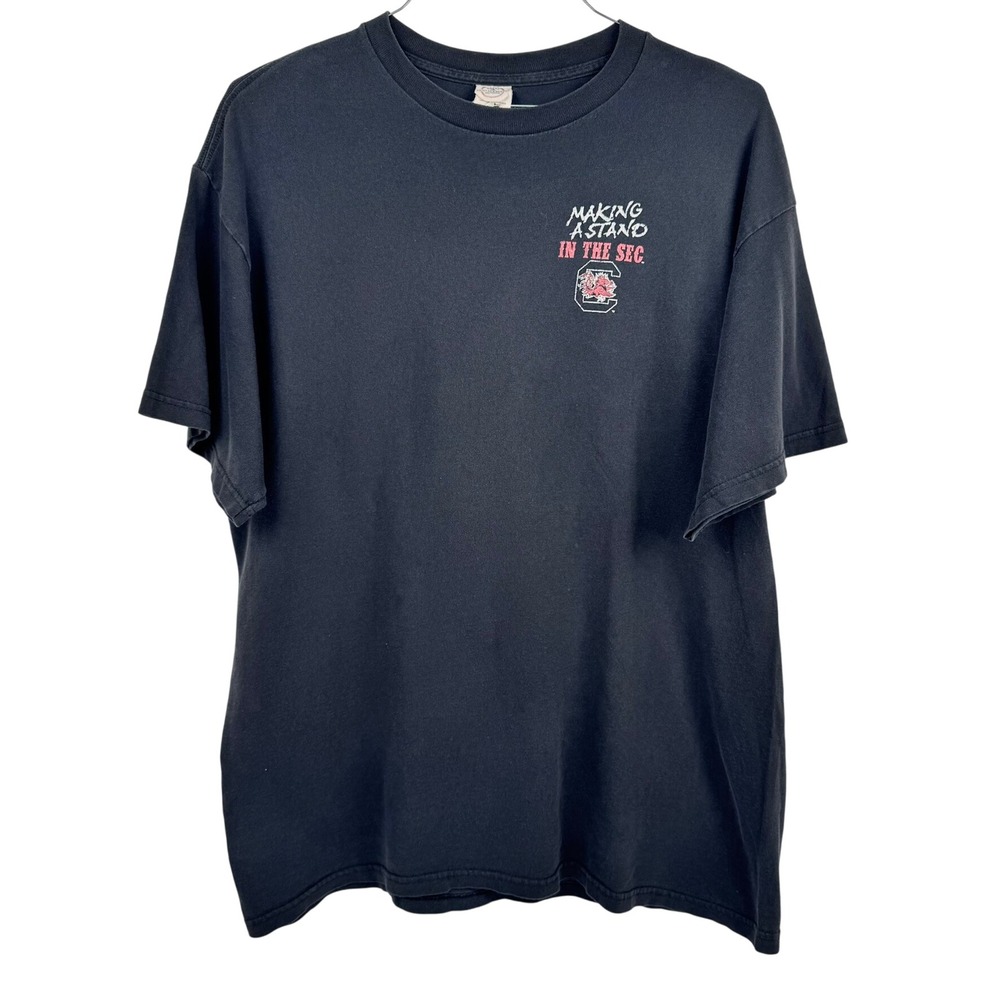 VTG South Carolina Gamecocks Football SEC Making‎ a Stand T-Shirt L/XL 45" Chest